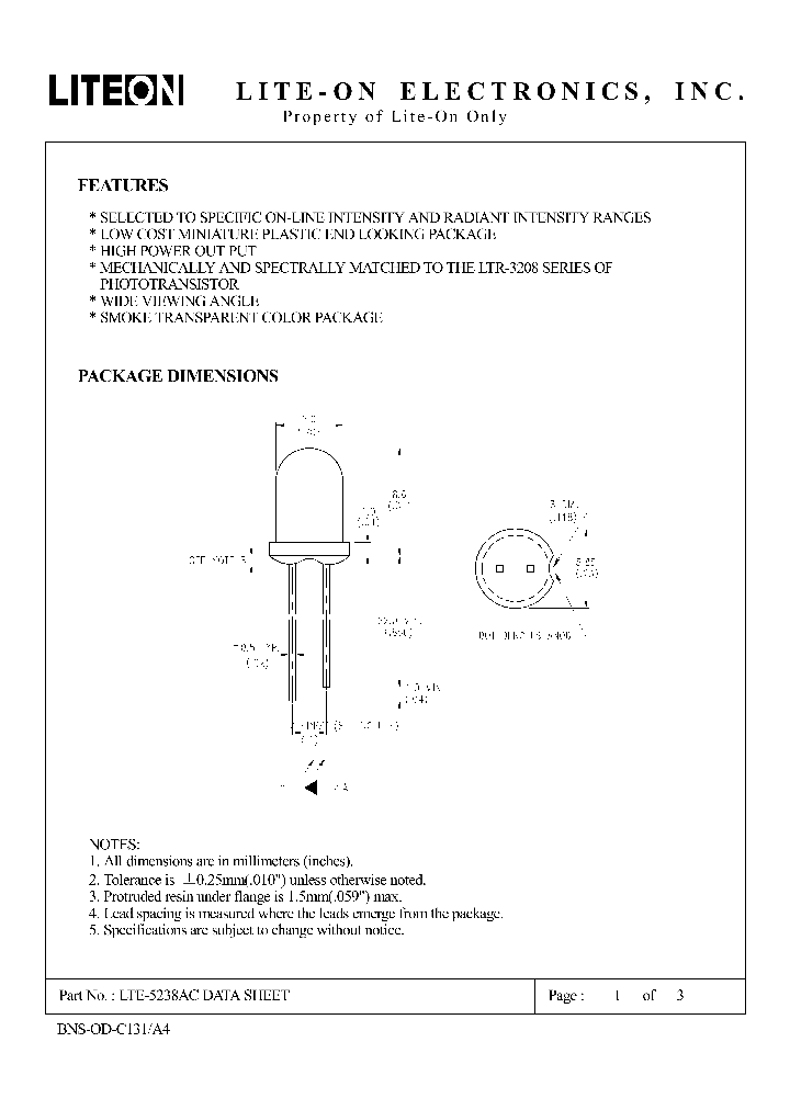 LTE-5238AC_4654302.PDF Datasheet