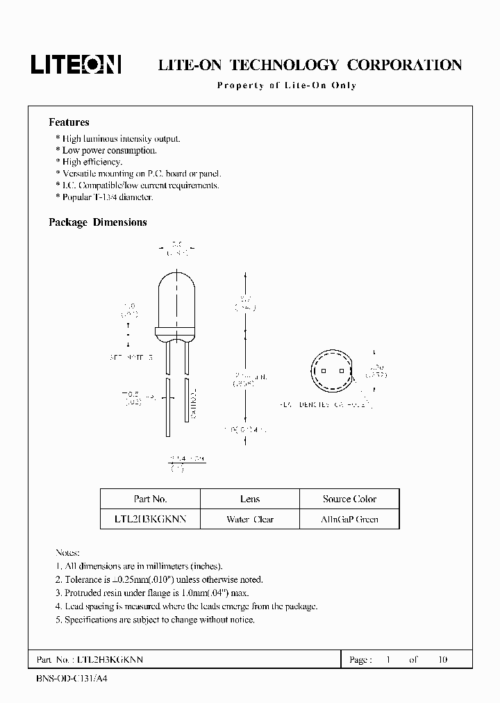 LTL2H3KGKNN_4655852.PDF Datasheet