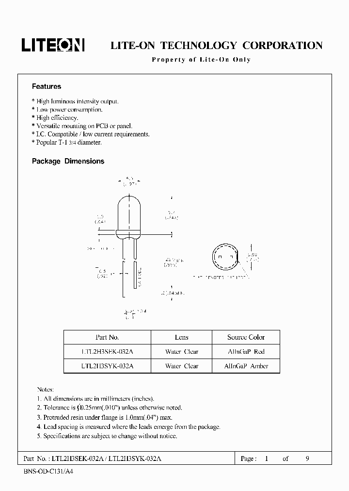 LTL2H3SEK-032A_4640138.PDF Datasheet