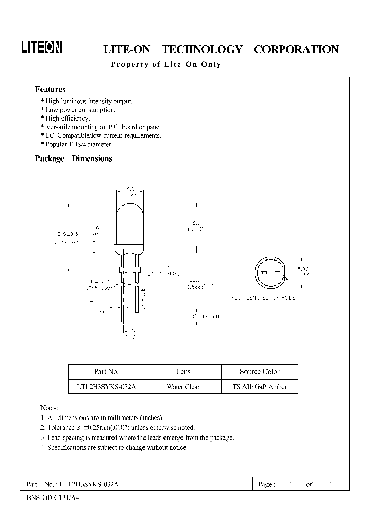 LTL2H3SYKS-032A_4737634.PDF Datasheet