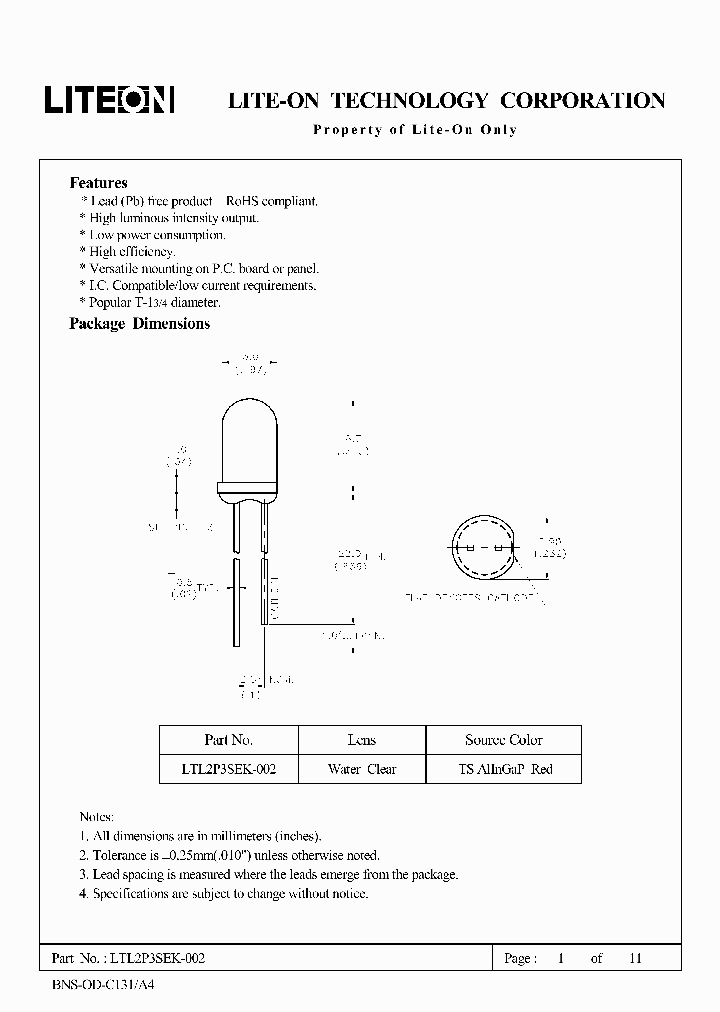 LTL2P3SEK-002_4640135.PDF Datasheet