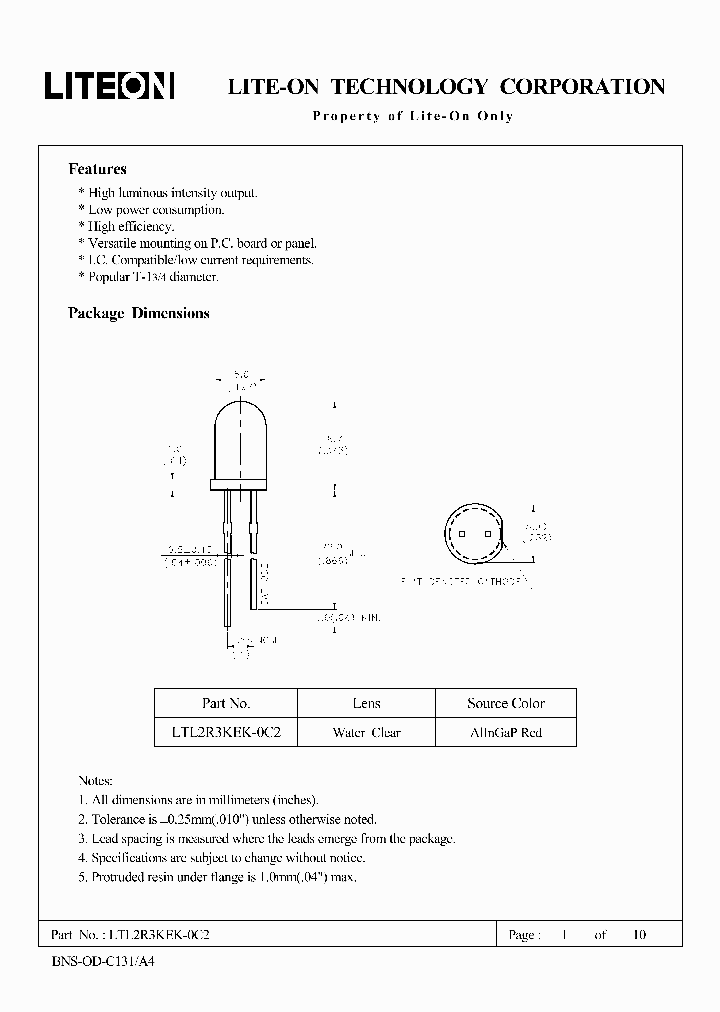 LTL2R3KEK-0C2_4640139.PDF Datasheet