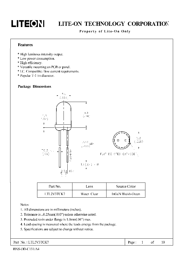 LTL2V3TCK7_4599647.PDF Datasheet