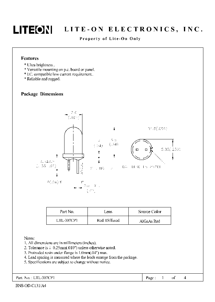 LTL-307CP1_4570177.PDF Datasheet