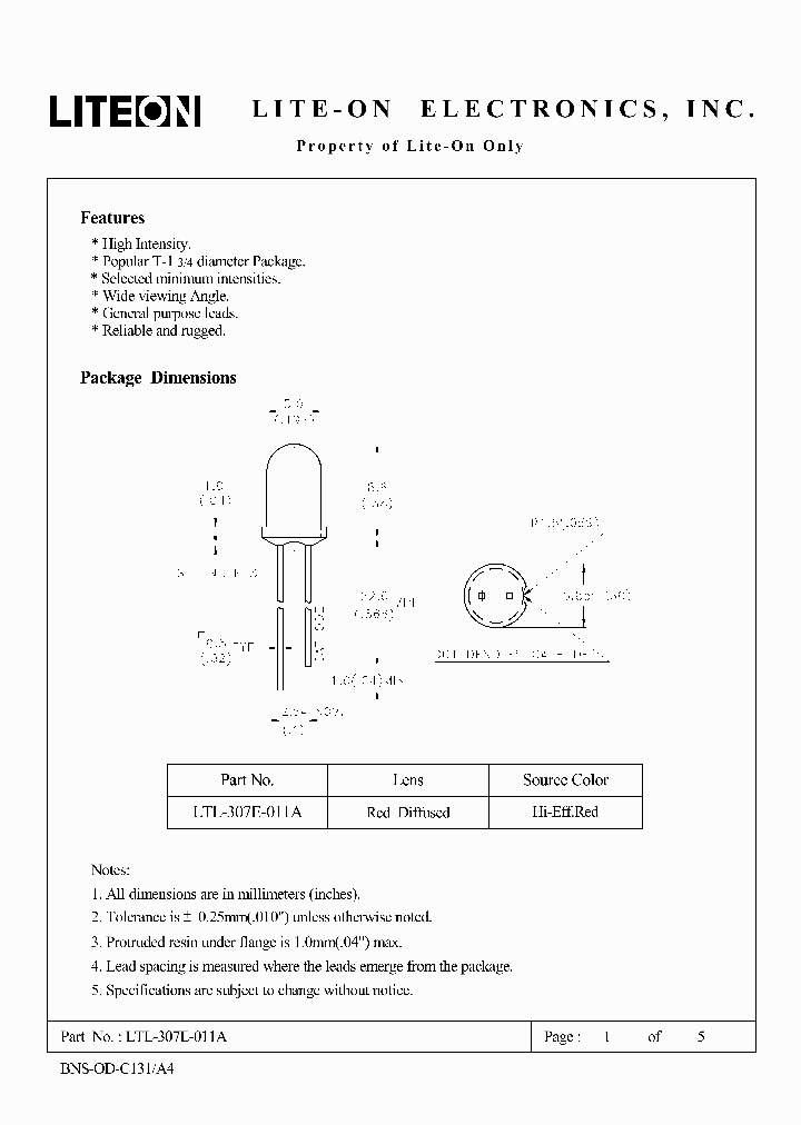 LTL-307E-011A_4570183.PDF Datasheet