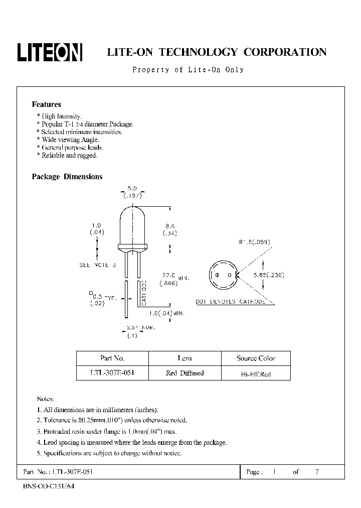 LTL-307E-051_4570189.PDF Datasheet