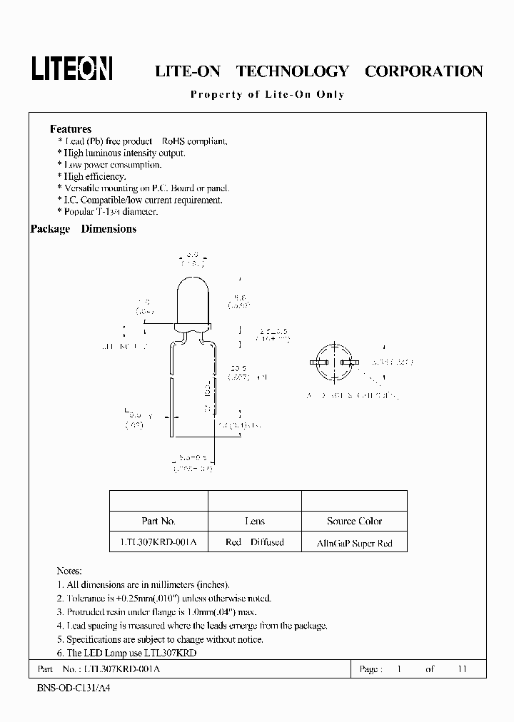 LTL307KRD-001A_4539932.PDF Datasheet