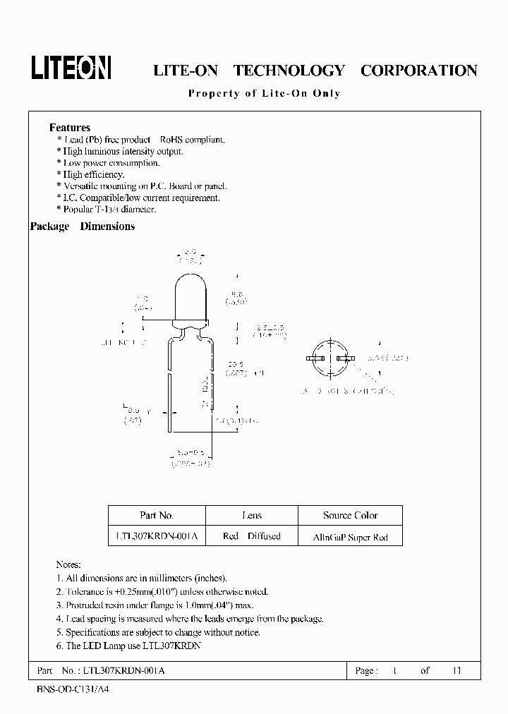 LTL307KRDN-001A_4539934.PDF Datasheet