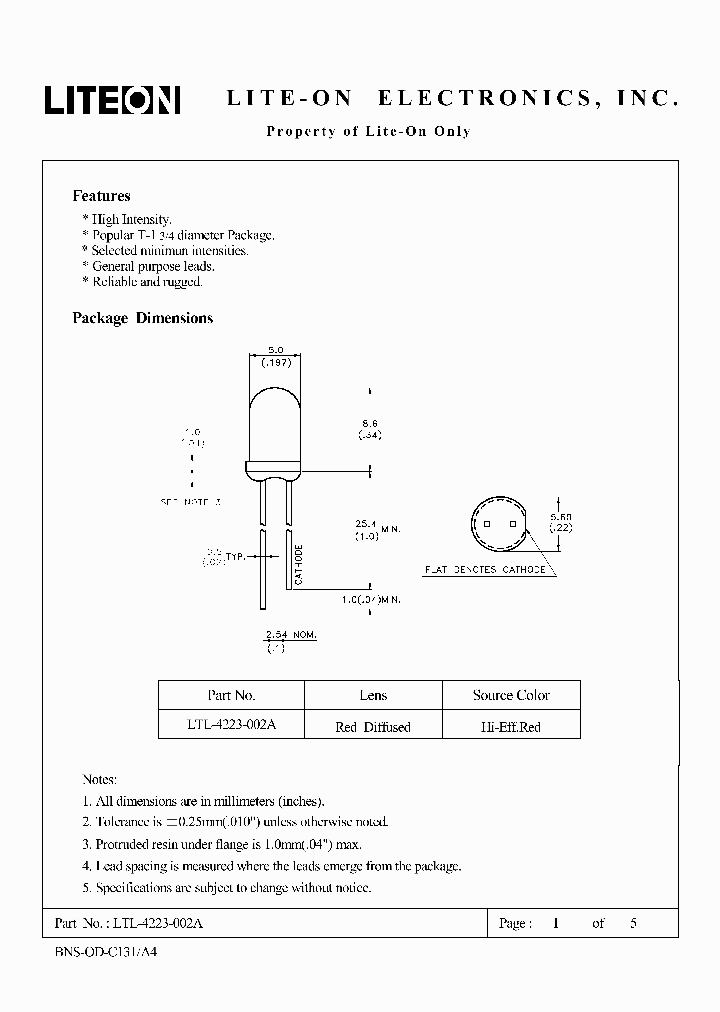 LTL-4223-002A_4782223.PDF Datasheet