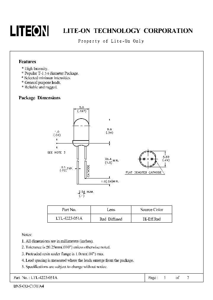LTL-4223-051A_4782229.PDF Datasheet
