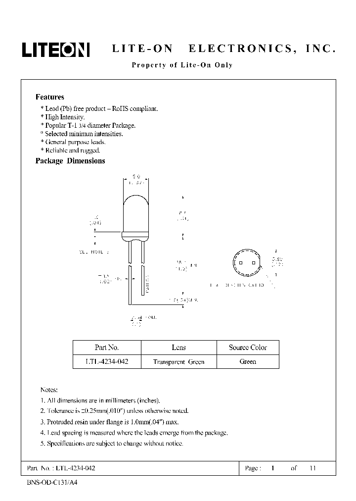 LTL-4234-042_4678808.PDF Datasheet