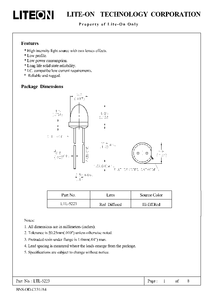 LTL-5223_4871287.PDF Datasheet