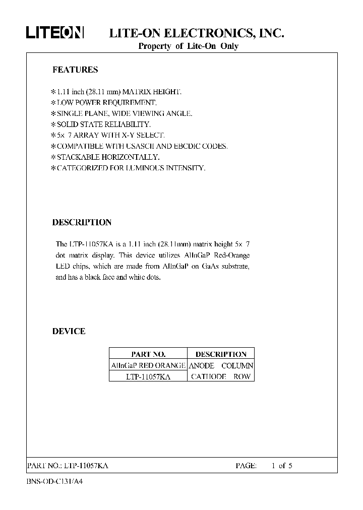 LTP-11057KA_4817733.PDF Datasheet