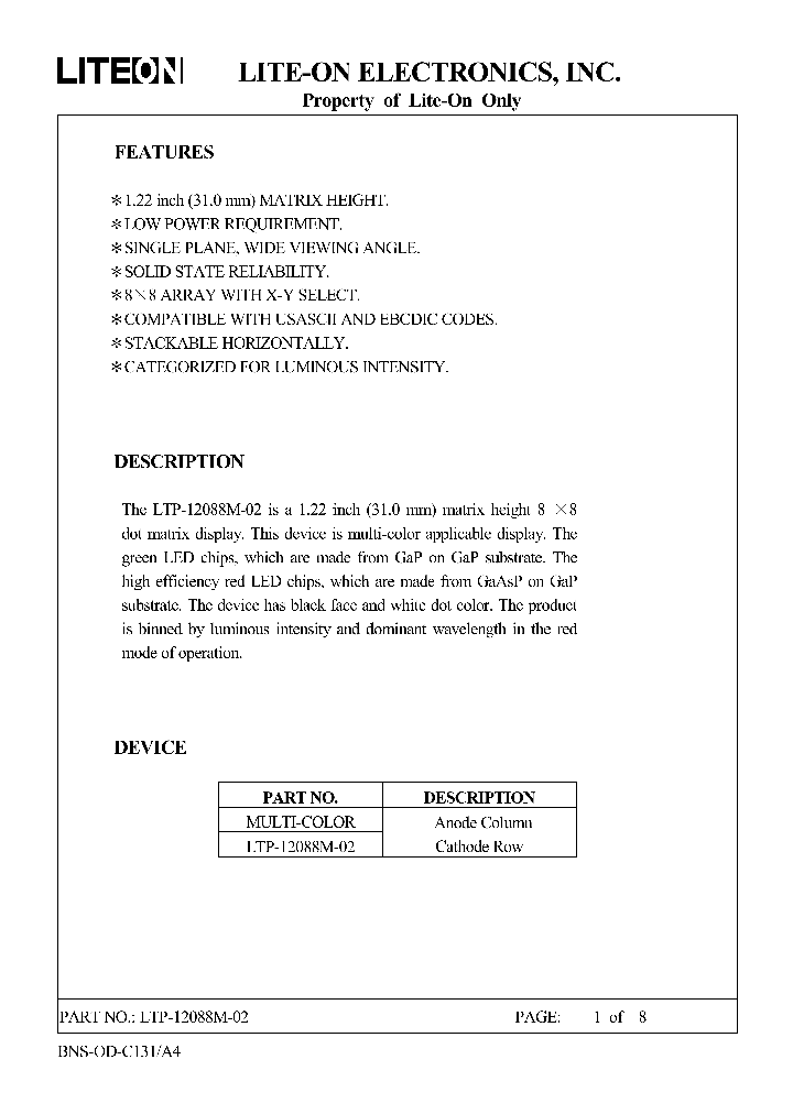 LTP-12088M-02_4518798.PDF Datasheet