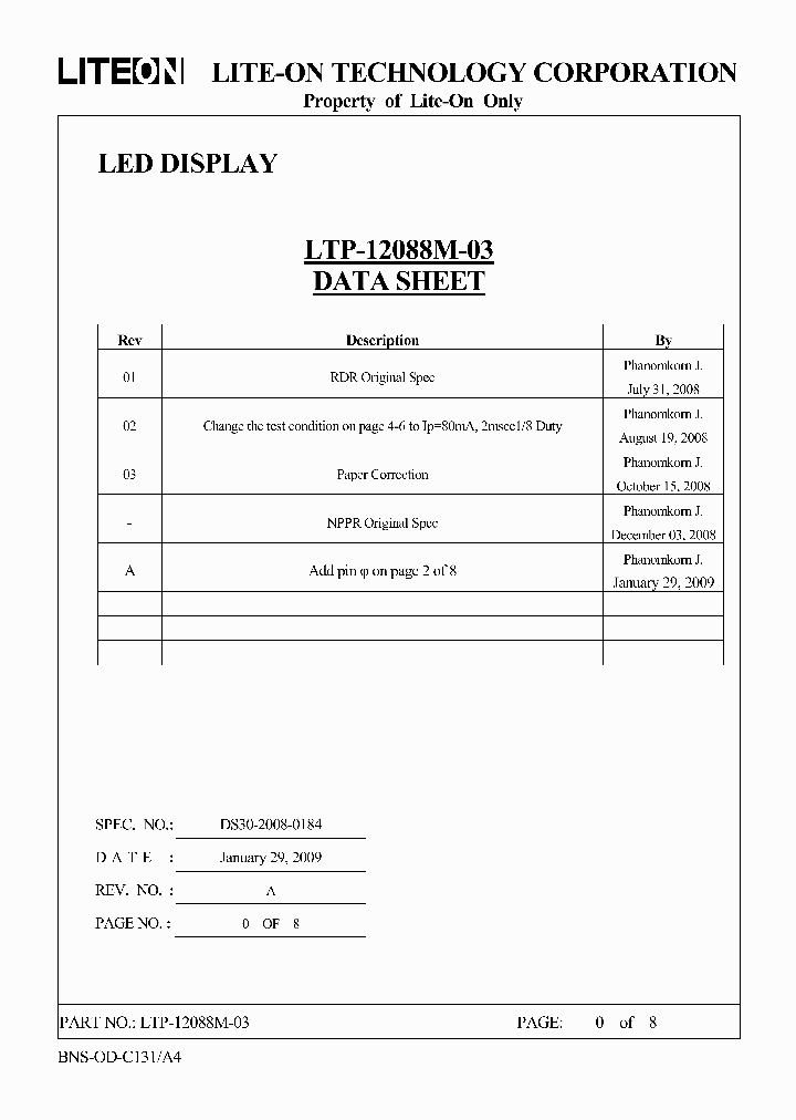 LTP-12088M-03_4518799.PDF Datasheet