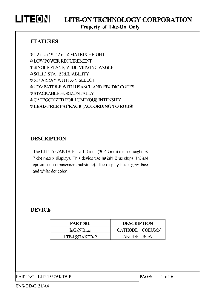 LTP-1557AKTB-P_4670254.PDF Datasheet