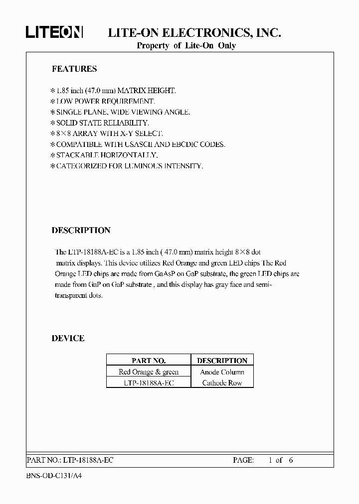 LTP-18188A-EC_4858706.PDF Datasheet