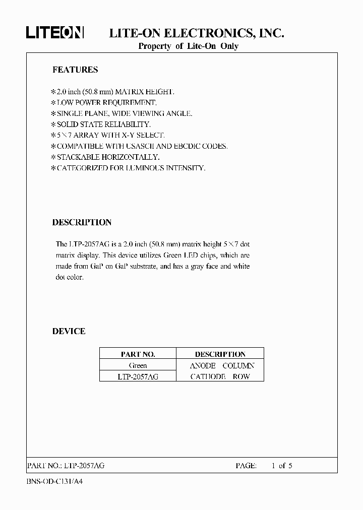 LTP-2057AG_4651931.PDF Datasheet