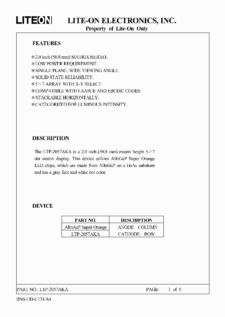 LTP-2057AKA_4651934.PDF Datasheet