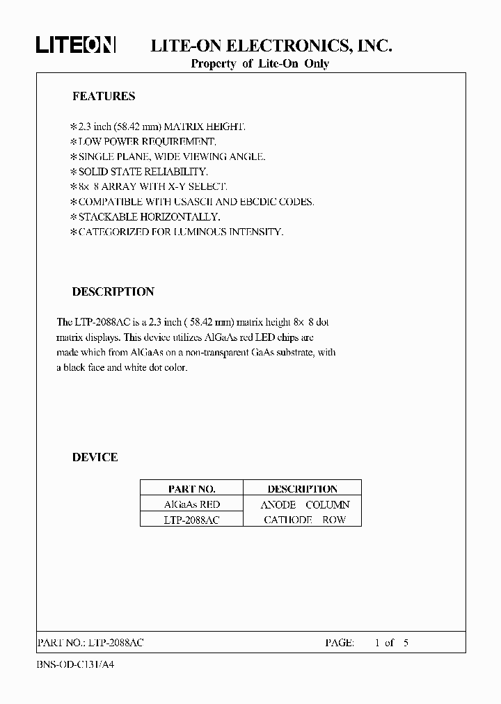 LTP-2088AC_4518796.PDF Datasheet