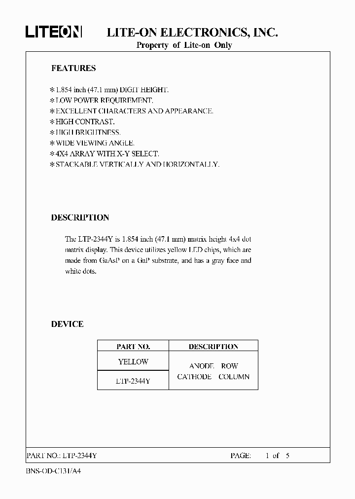 LTP-2344Y_4707823.PDF Datasheet