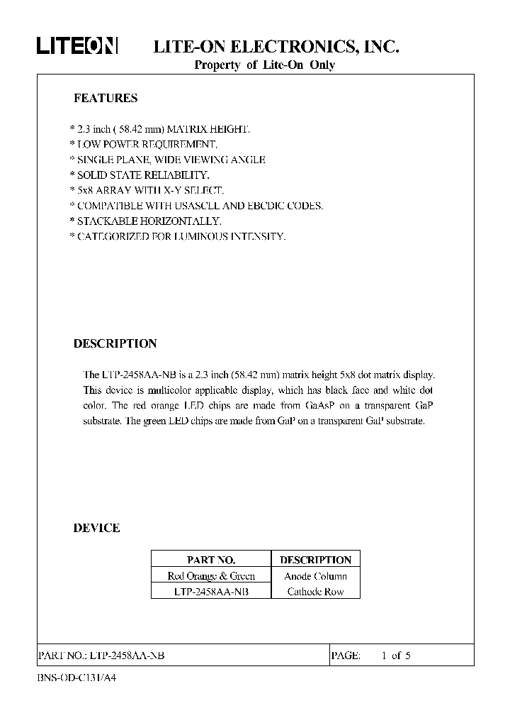 LTP-2458AA-NB_4624012.PDF Datasheet