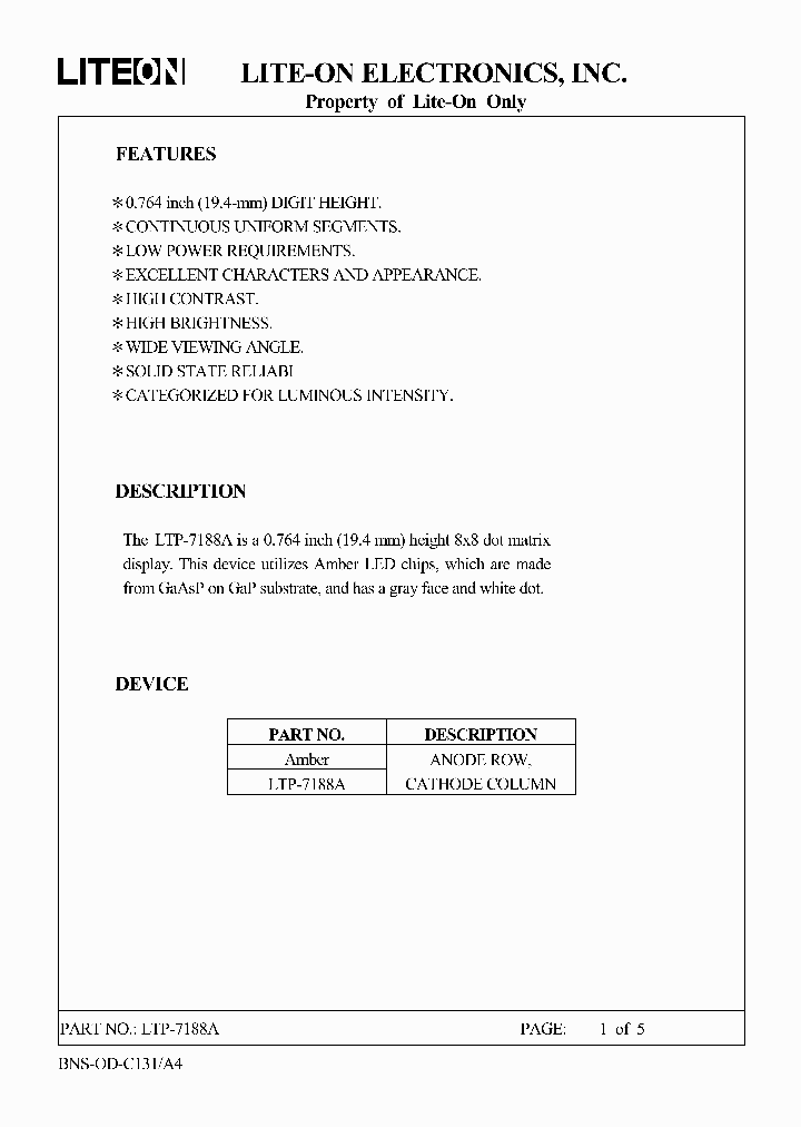 LTP-7188A_4595745.PDF Datasheet
