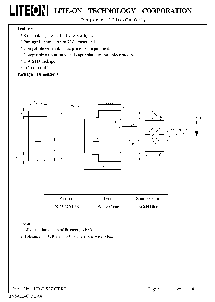 LTST-S270TBKT_4785258.PDF Datasheet