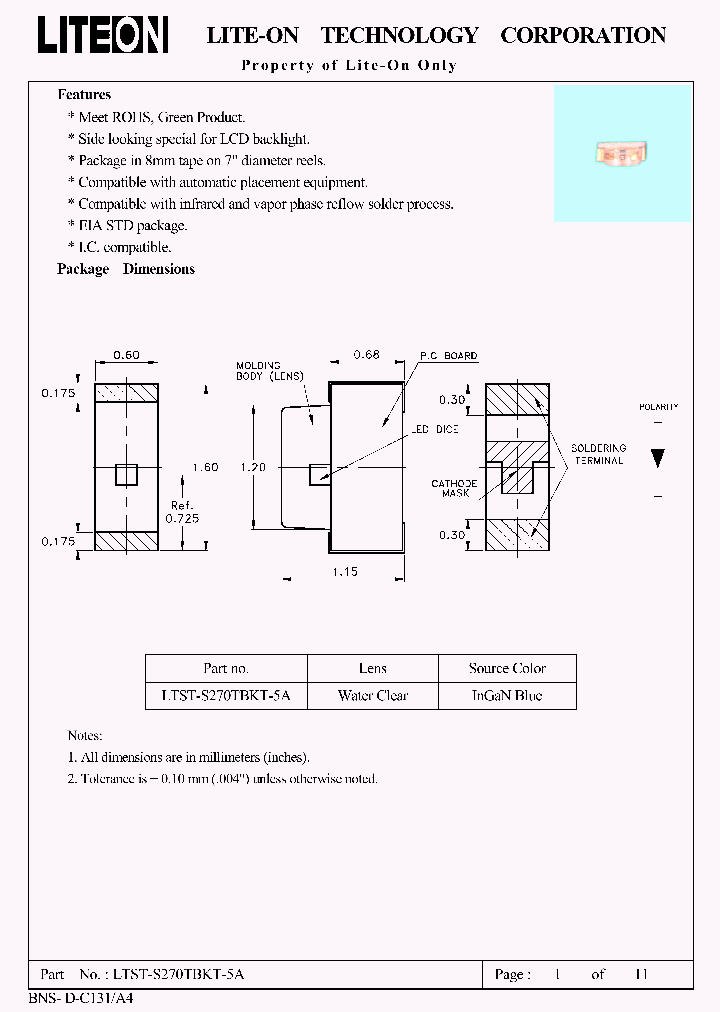 LTST-S270TBKT-5A_4623687.PDF Datasheet