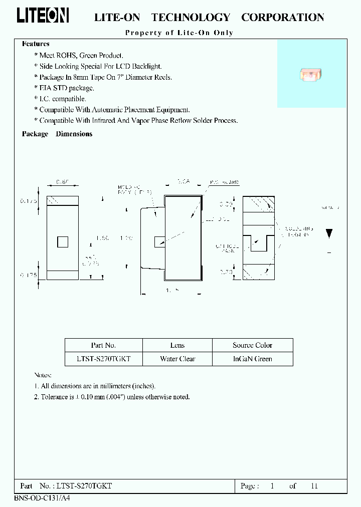 LTST-S270TGKT_4785259.PDF Datasheet