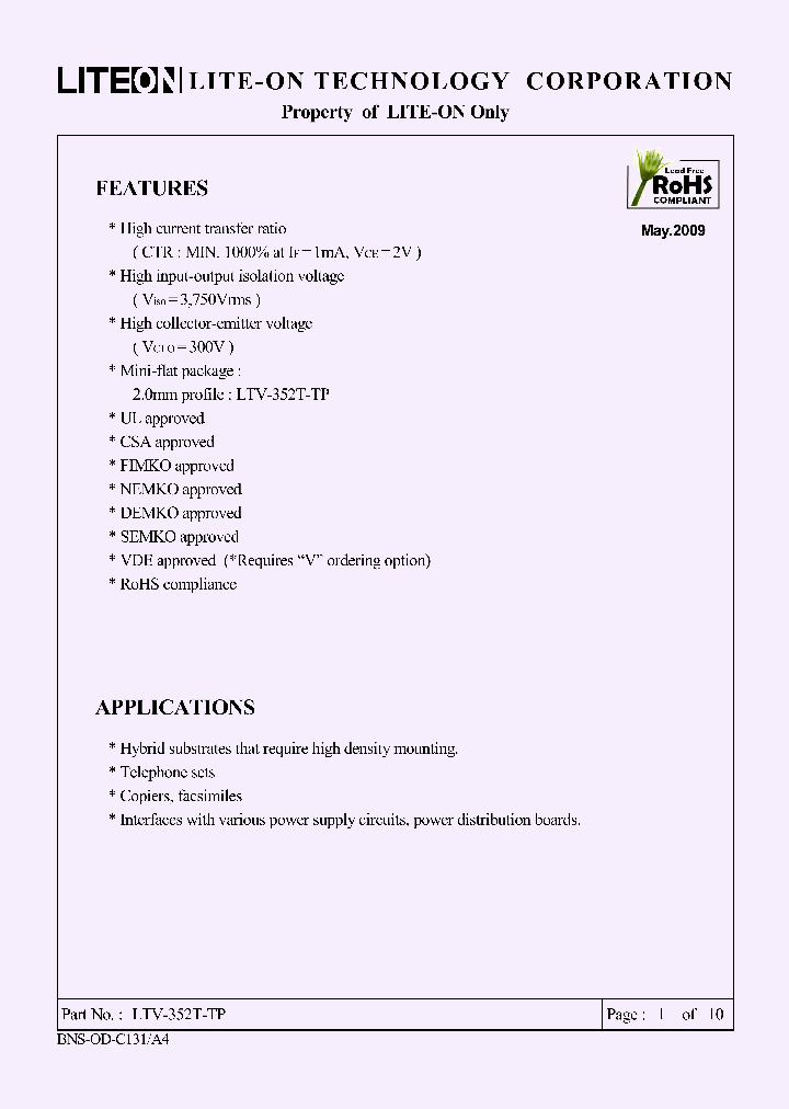 LTV-352T-TP_4617447.PDF Datasheet