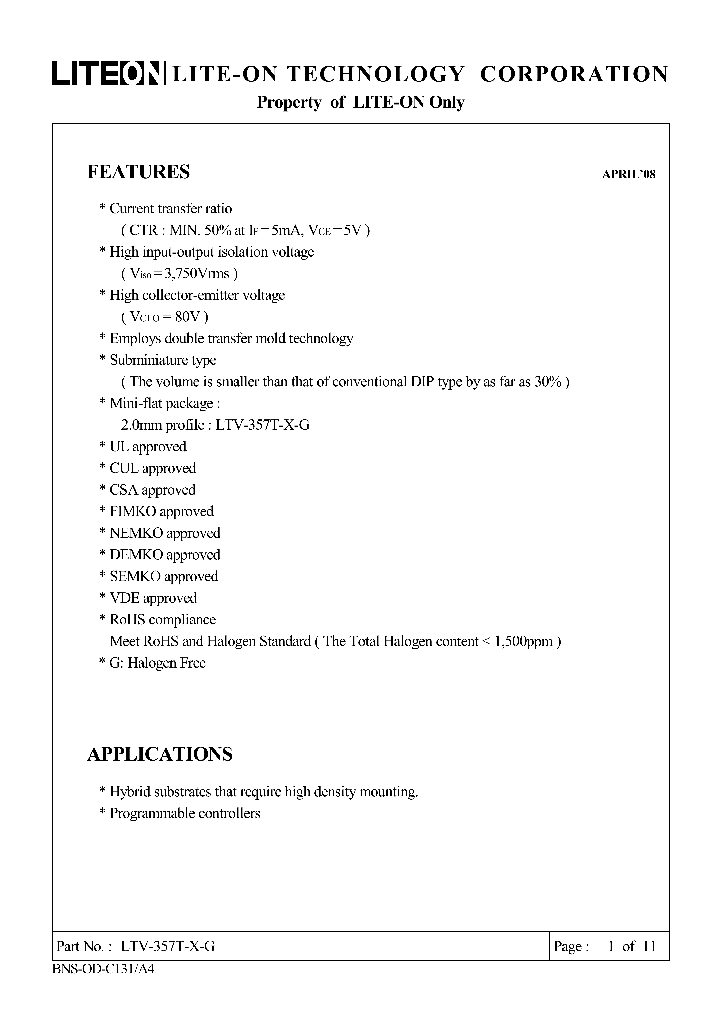 LTV-357T-X-G_4524814.PDF Datasheet
