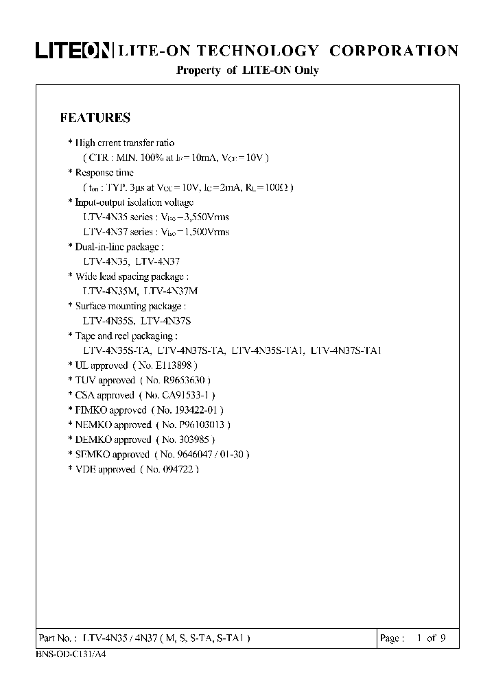 LTV-4N35_4774786.PDF Datasheet
