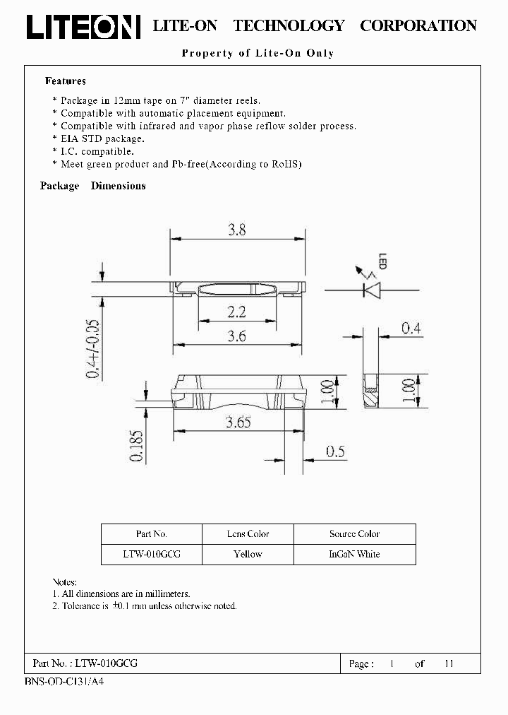 LTW-010GCG_4539903.PDF Datasheet