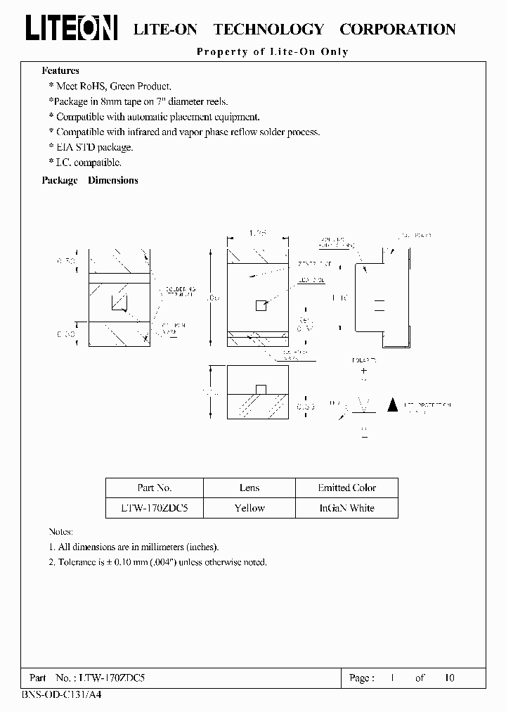 LTW-170ZDC5_4539917.PDF Datasheet