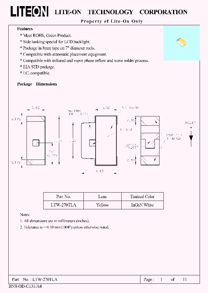 LTW-270TLA_4539922.PDF Datasheet
