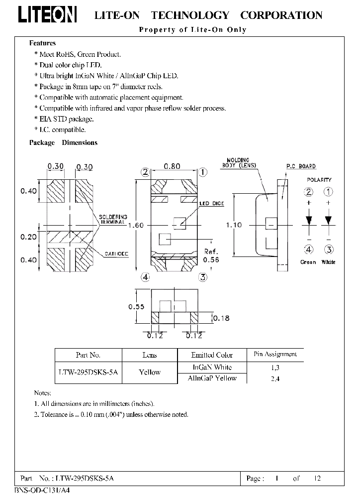 LTW-295DSKS-5A_4539923.PDF Datasheet