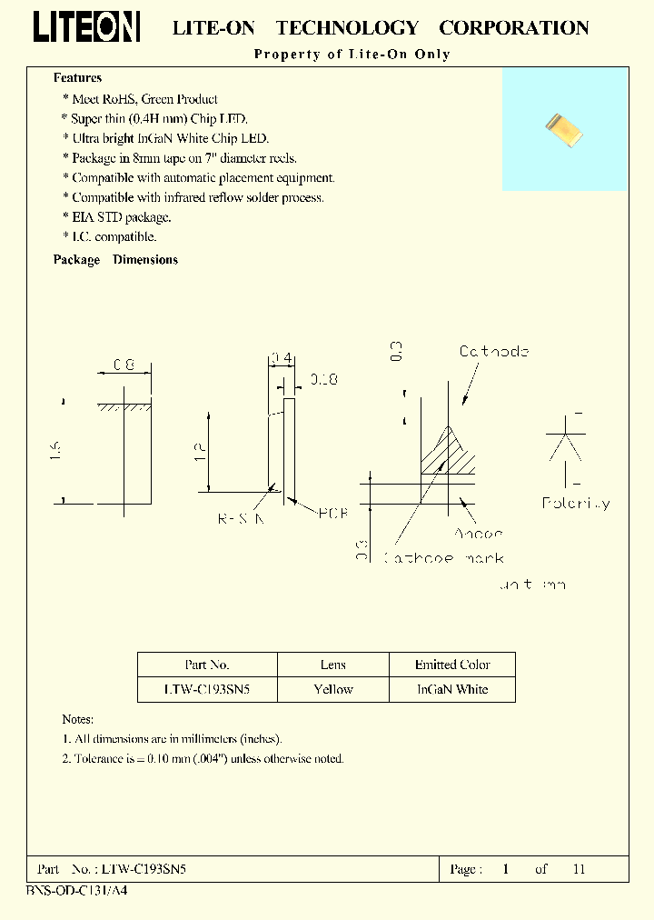 LTW-C193SN5_4892413.PDF Datasheet