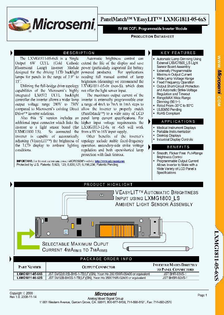 LXMG1811-05-61S_4909260.PDF Datasheet