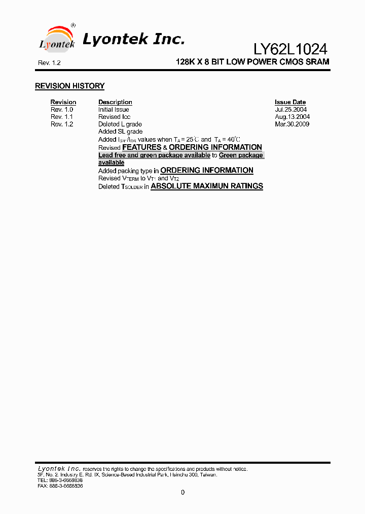LY62L1024_4523983.PDF Datasheet