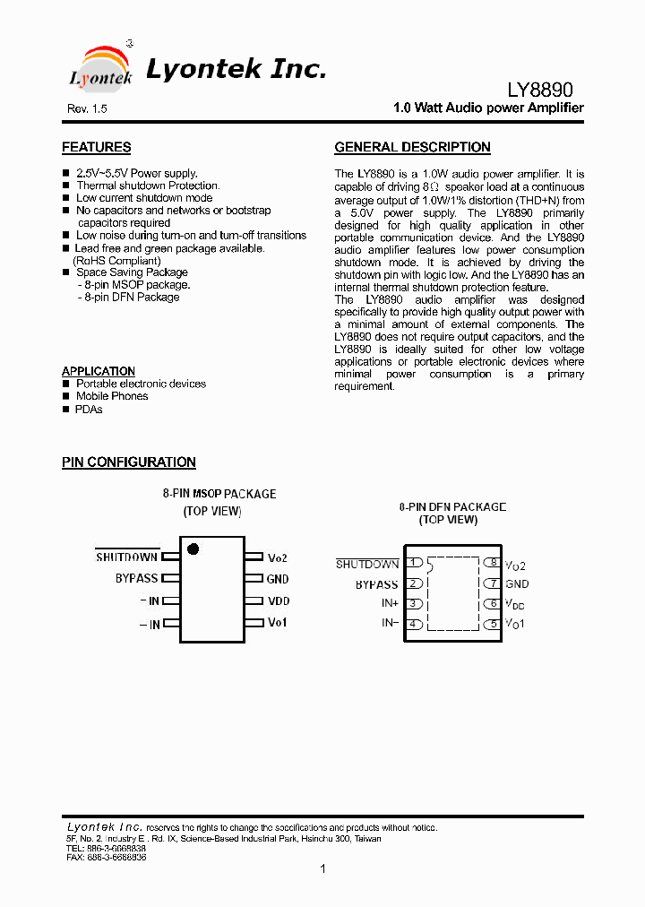 LY8890_4770301.PDF Datasheet
