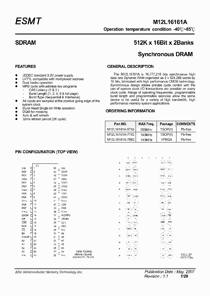 M12L16161A-5TIG_4549663.PDF Datasheet