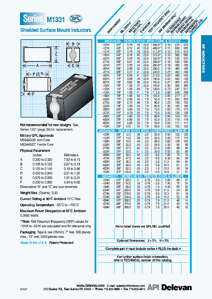 M1331-272K_4623732.PDF Datasheet
