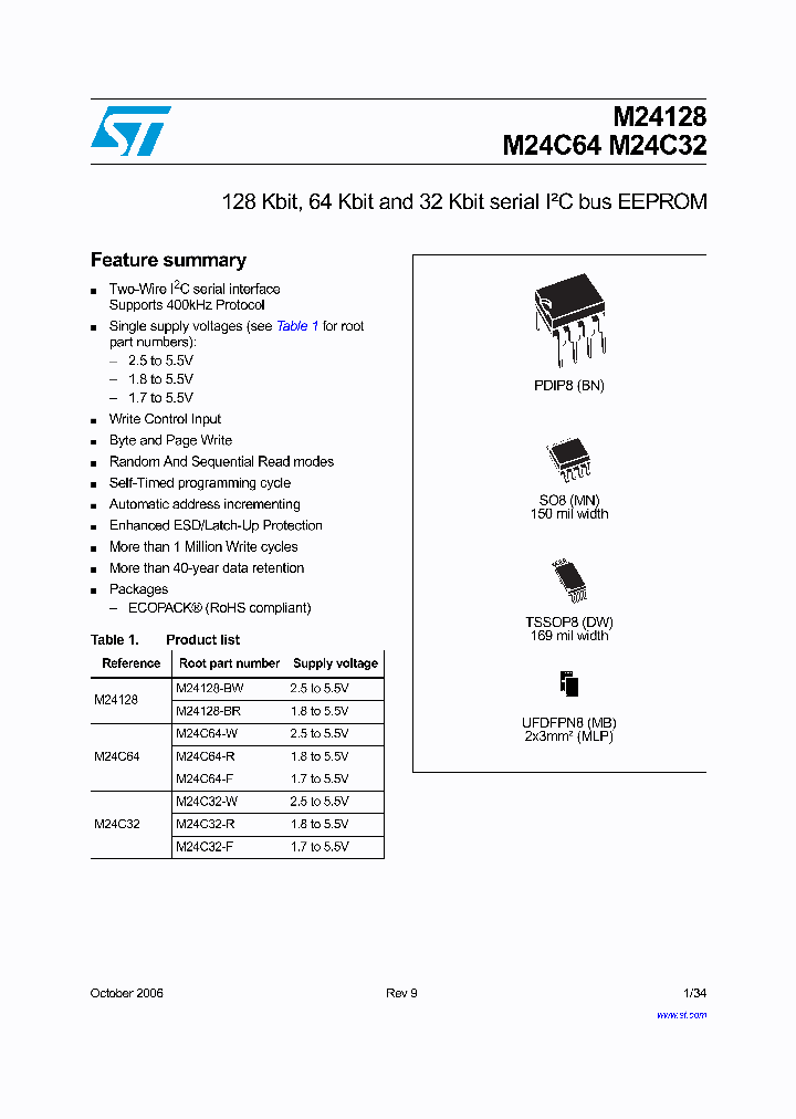 M24C64-RDW6P_4551962.PDF Datasheet