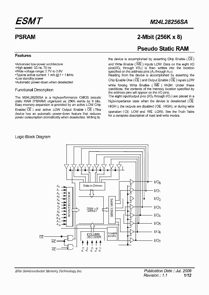 M24L28256SA-70BEG_4552660.PDF Datasheet