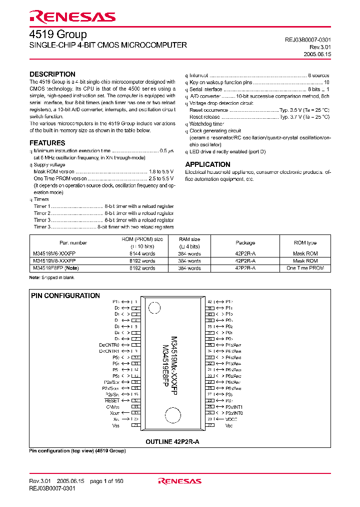 M34519M6-XXXFP_4285978.PDF Datasheet