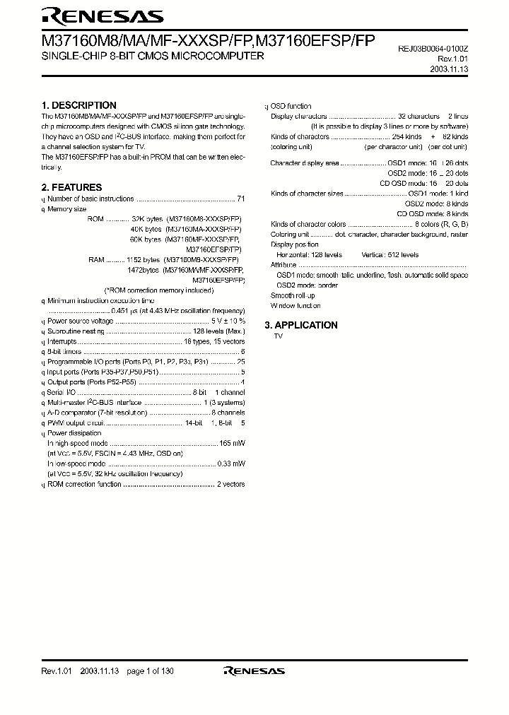 M37160EFFP_4512531.PDF Datasheet