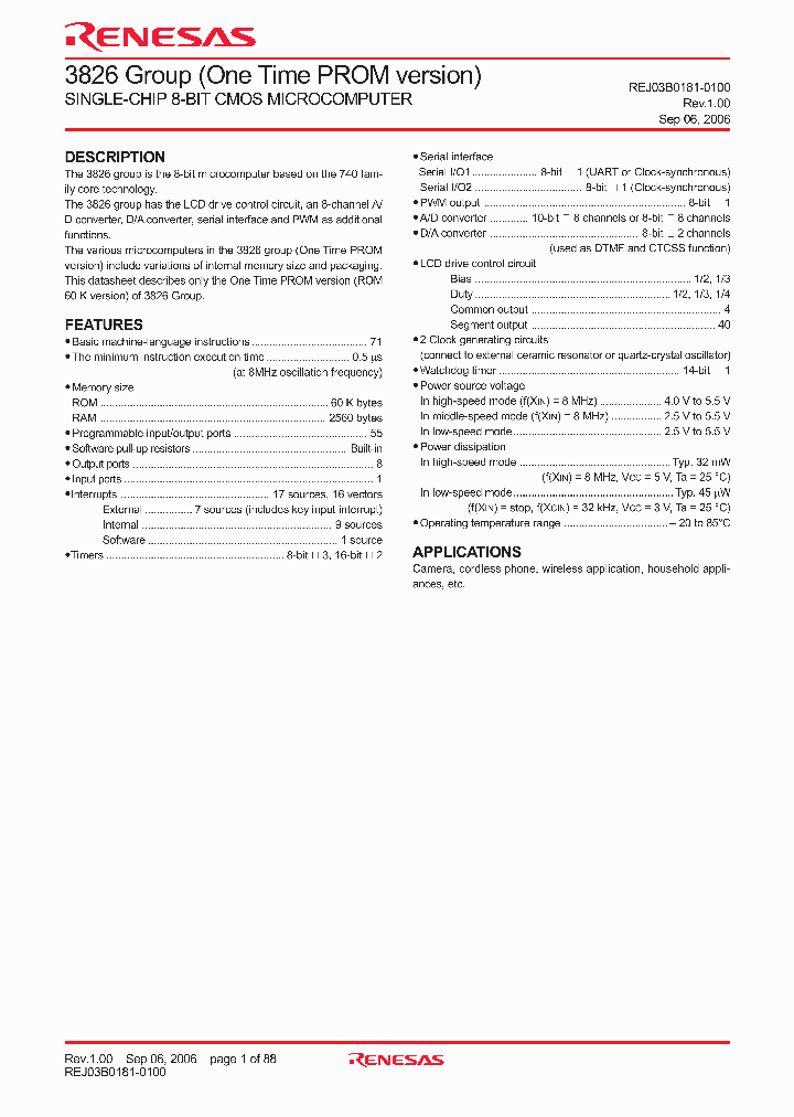M38263E1FP_4246978.PDF Datasheet