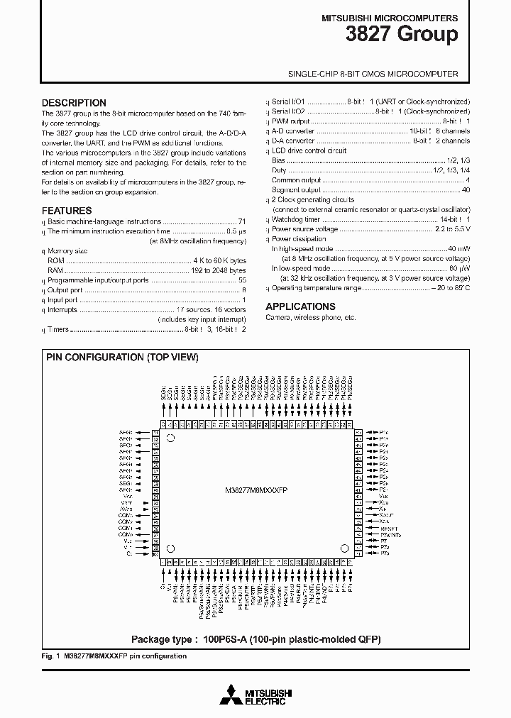 M38278E4MXXXFP_4524267.PDF Datasheet