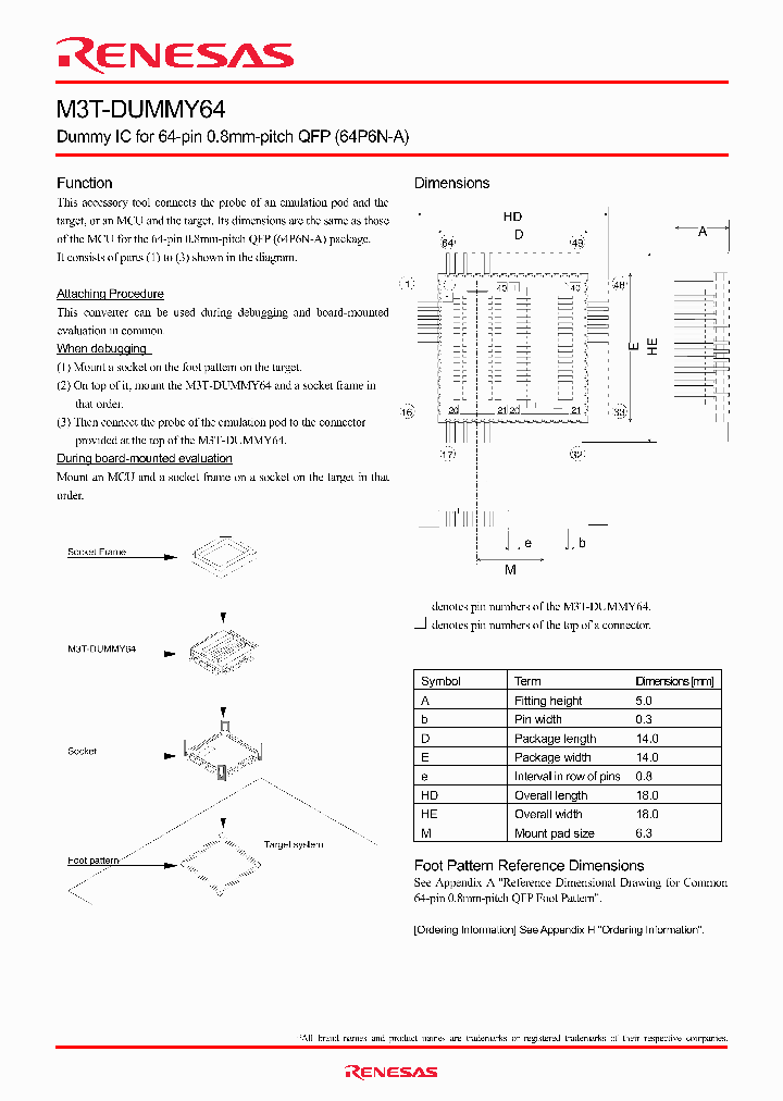 M3T-DUMMY64_4257225.PDF Datasheet